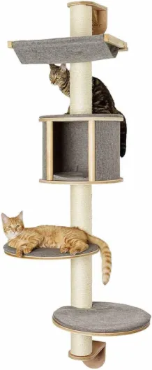 KERBL 81540 Dolomit Tofana Arbre à Chat Mural Gris 168 x 75 cm gris Standard (Lot de 1)