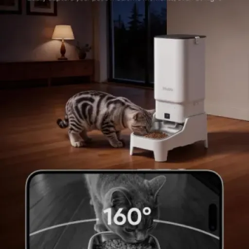 Test mangeoire automatique MUBBI 7L avec caméra : le distributeur qui rassure les humains stressés