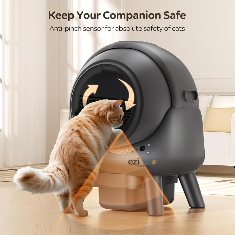 Litière autonettoyante connectée - Maison de Toilette pour Chat eziclean® CATBOT K6i