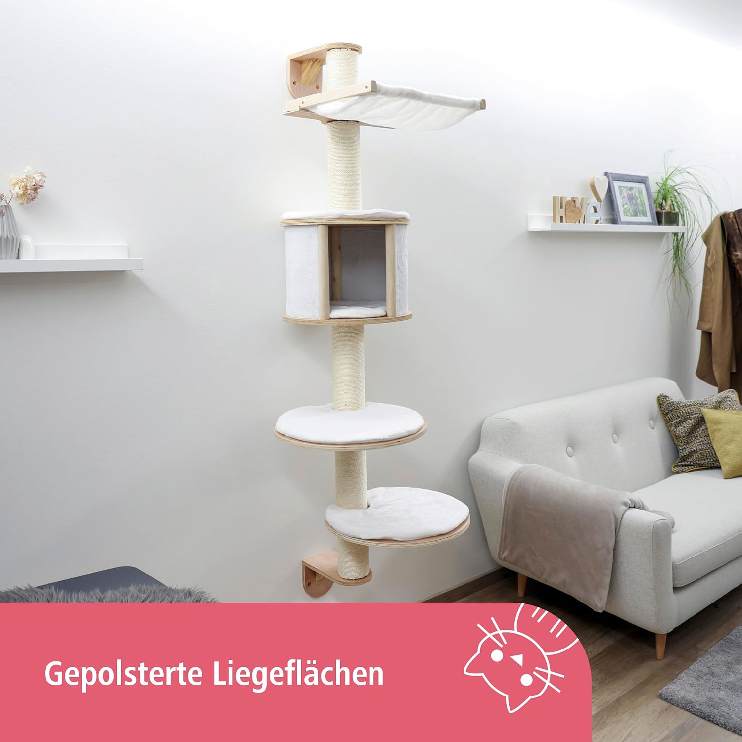 Kerbl Arbre à Chat Mural Dolomit, 168 cm