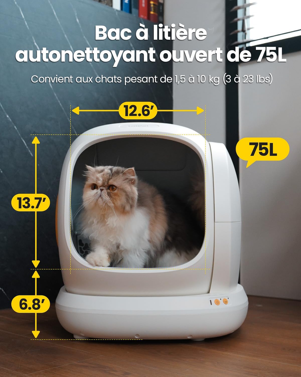 Litière Chat Autonettoyante UBPet C20