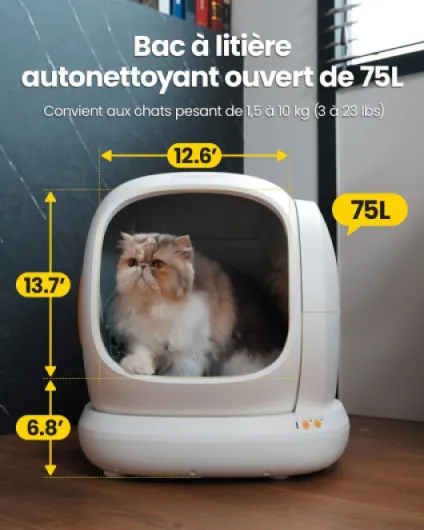 Litière Chat Autonettoyante UBPet C20