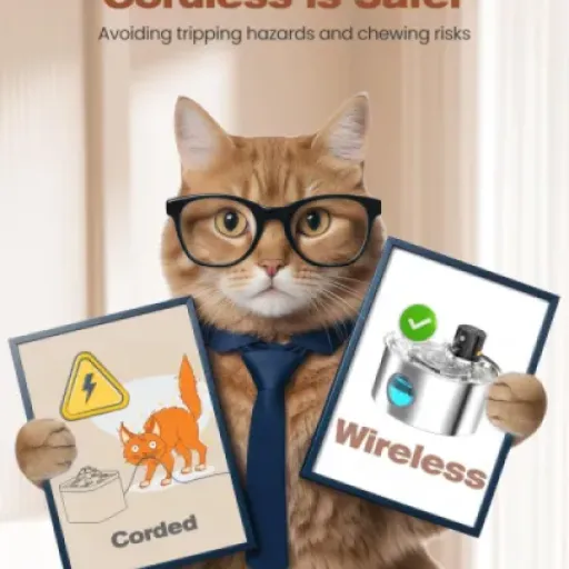 Test Fontaine à Eau Chat sans Fil : Hydratation Pratique et Silencieuse pour Nos Compagnons