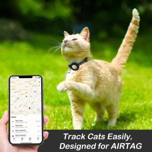 Test du collier 2 Pack Collier Chat avec Accessoire Compatible avec Airtag Apple : le collier malin pour les chats d'extérieur