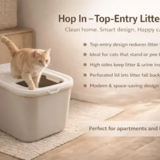 Test Bac litière pour Chat - Hop in Mocha : l'allié des sols propres