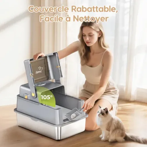 Test Bac à Litière en Acier Inoxydable PalNests : Un allié robuste pour vos chats