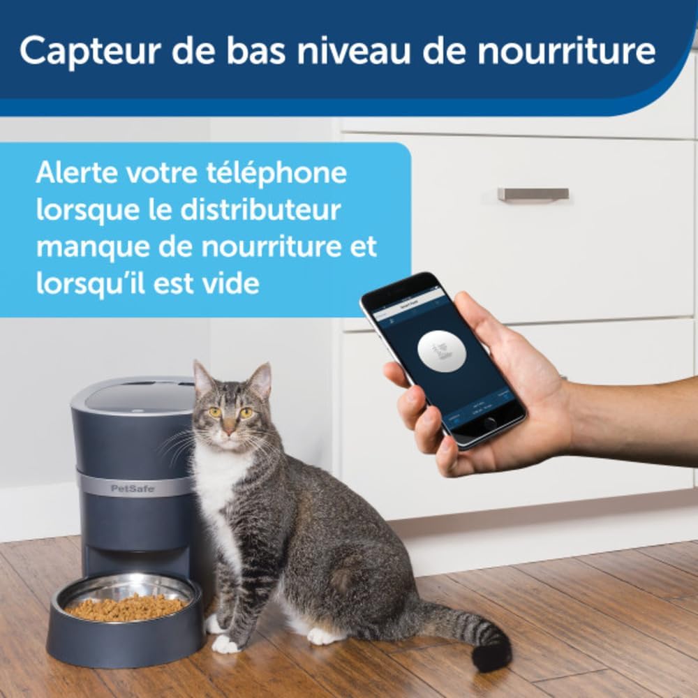 Smart Feed – Distributeur de Nourriture Intelligent pour Animaux, 2e génération, 24 Tasses, appli Wi-FI et Alexa compatibles, précommande Amazon Dash activée Connecté Smartphone
