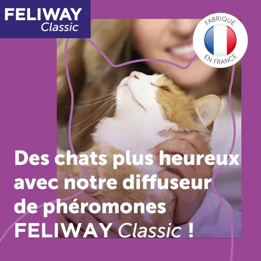 Classic - Anti-Stress pour Chat - Pack économique 3 recharges (3x30 Jours) 48 ml (Lot de 3)