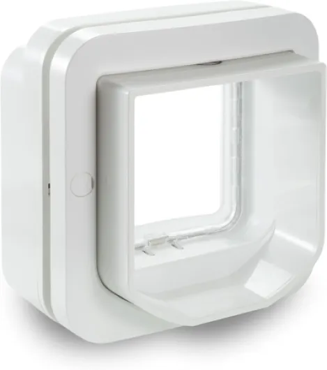 Chatière à Puce électronique DualScan Sure Petcare, Compatible avec Le médaillon d'identification par radiofréquence et avec Les puces électroniques, pour Portes, fenêtres et Murs, Blanc