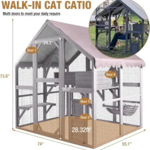 Test Akinerri Catio Bois : un enclos extérieur simple qui fait le job pour sécuriser les chats