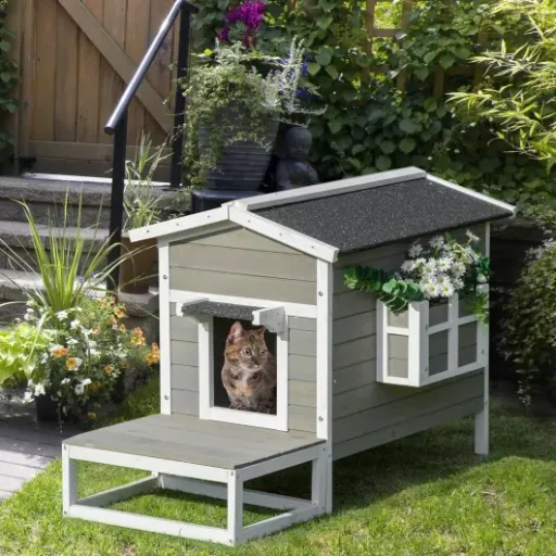 Test PawHut Maisonnette pour Chats : une cabane sympa si on sait où la mettre