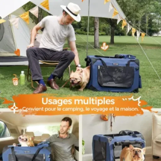 Test Feandrea Sac Transport Chat Chien (60 x 42 x 42 cm) : la caisse souple qui fait le job pour les trajets en voiture