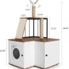 Test arbre à chat Hapihom 124 cm : tour tout-en-un avec litière cachée, pratique mais pas parfaite