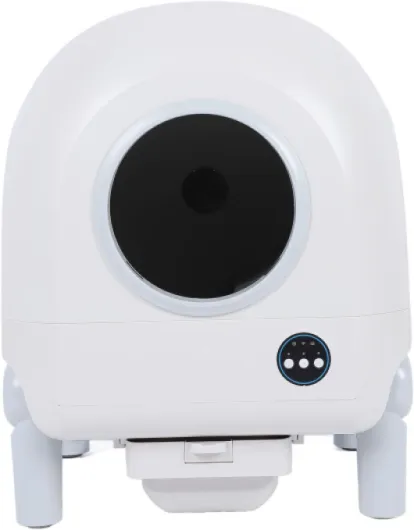 Naroote Boîte à Litière de Chat Automatique, Suppression des Odeurs Désinfection Ionique Box Litière de Chat Intelligent 100-240V pour la Maison (Prise UE)