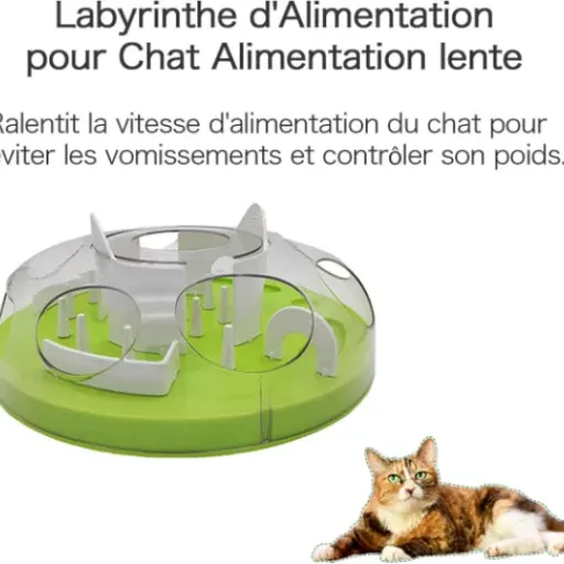 Test Gamelle Anti glouton LunaNeige : un labyrinthe qui calme vraiment les chats gloutons ?