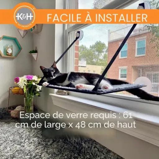 Test K&H EZ Easy Window Mount Kitty Sill : le hamac de fenêtre qui tient vraiment (si on le monte bien)