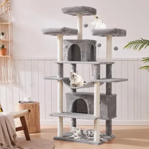 Test MSmask Arbre à Chat XXL : un gros arbre stable qui tient la route pour plusieurs chats