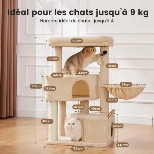 Test Gardner Pet Arbre à Chat Griffoir XXL 105 cm : compact, stable et plutôt malin pour les gros chats