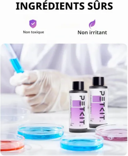 Recharges Purifiantes pour éliminer Les Odeurs, pour PuraX PuraMax 2 Litière Autonettoyante pour Chats,4 flacons