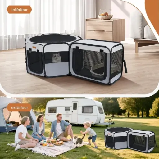 Test Lekespring Enclos pour Chats 2-en-1 : pratique pour sécuriser son chat sans se prendre la tête